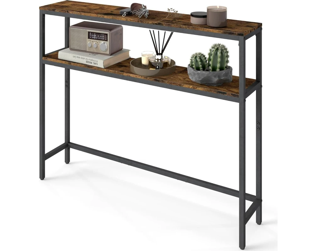 VASAGLE Konsolentisch 100 x 80.5 cm, Braun