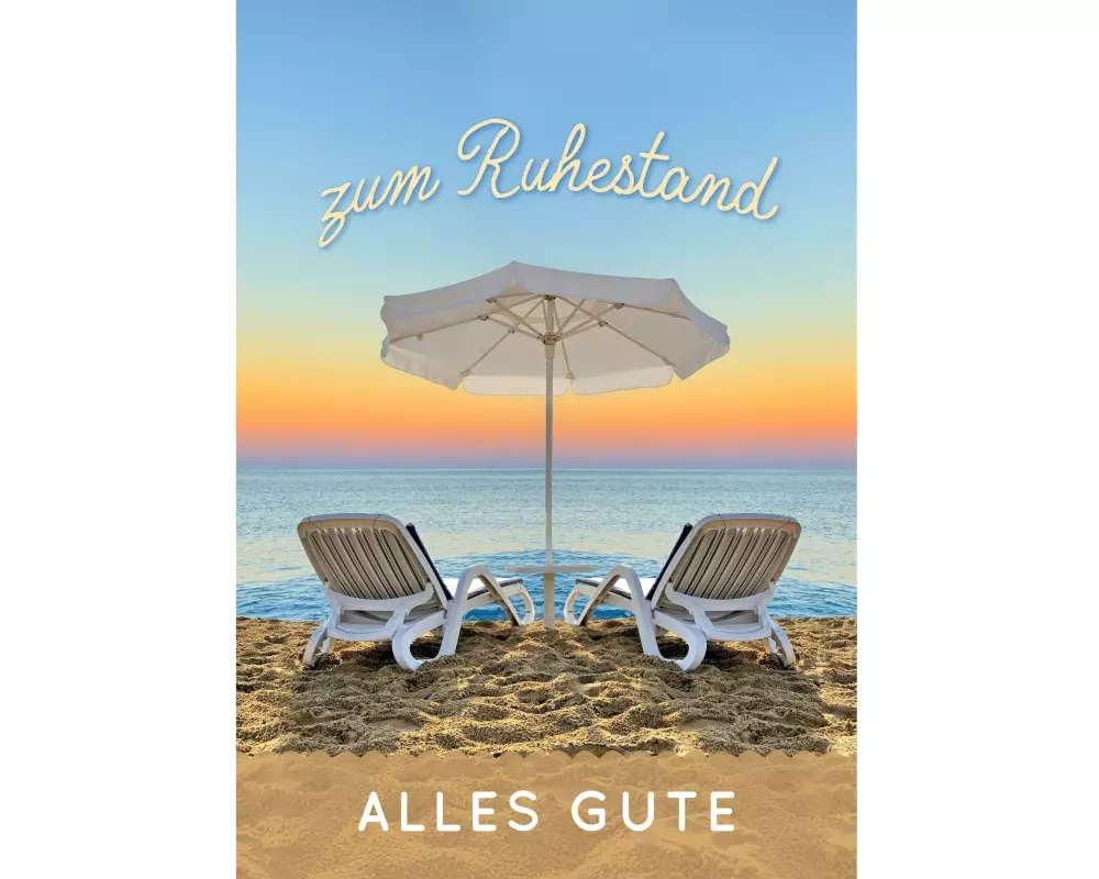 Cart Glückwunschkarte Ruhestand A4 (21 x 29.7 cm)