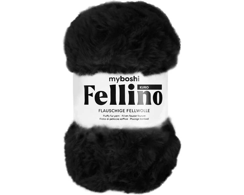 myBoshi Wolle Fellino col. 896 Kuro Schwarz
