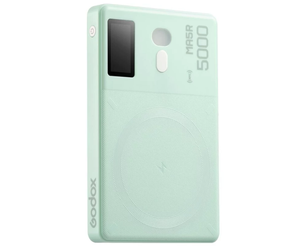 Godox MA5R RGB LED Smartphone-Licht mit Powerbank Mintgrün