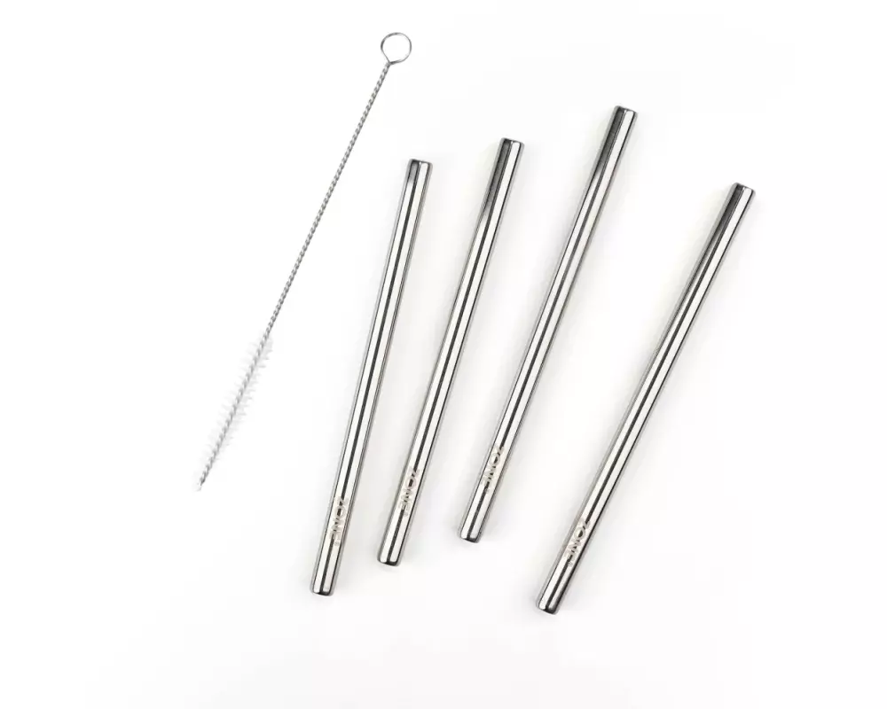 Zone Denmark Strohhalm Rocks 4 Stück, Silber