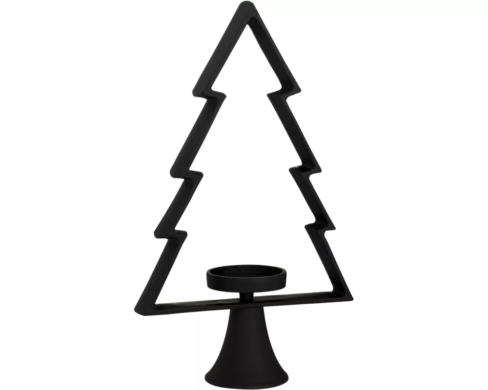 EGLO Weihnachtswindlicht Tanne Mukayle 44 cm, Schwarz