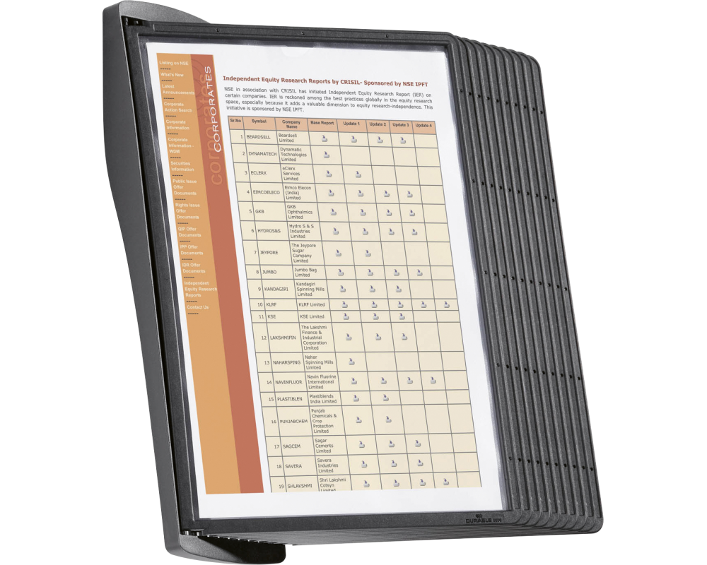 DURABLE SHERPA Style Wall 10 585401 10 Tafeln