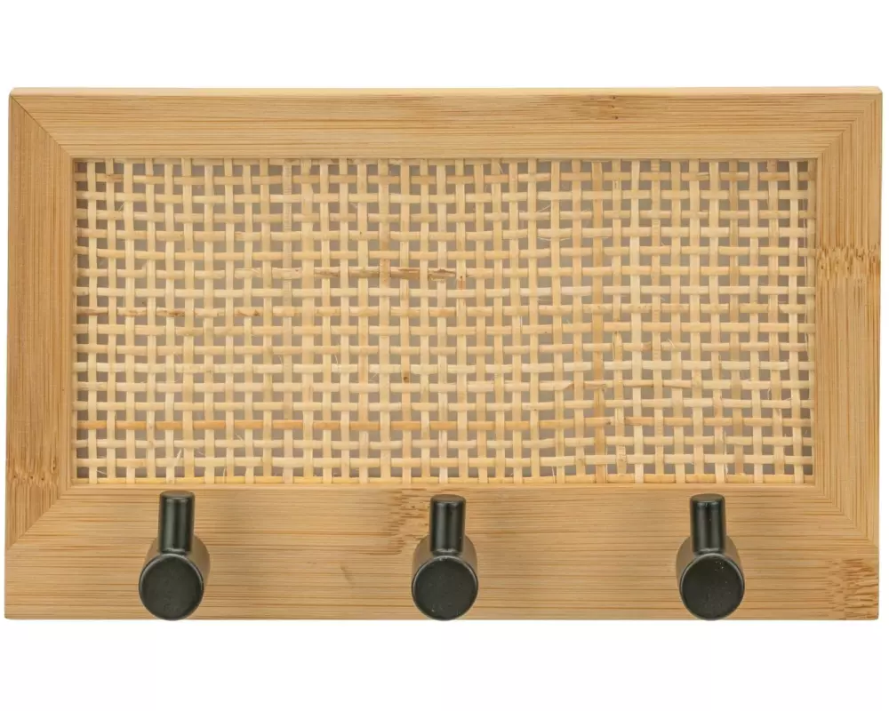 Wenko Garderobenleiste Allegre 3 Haken, Nature