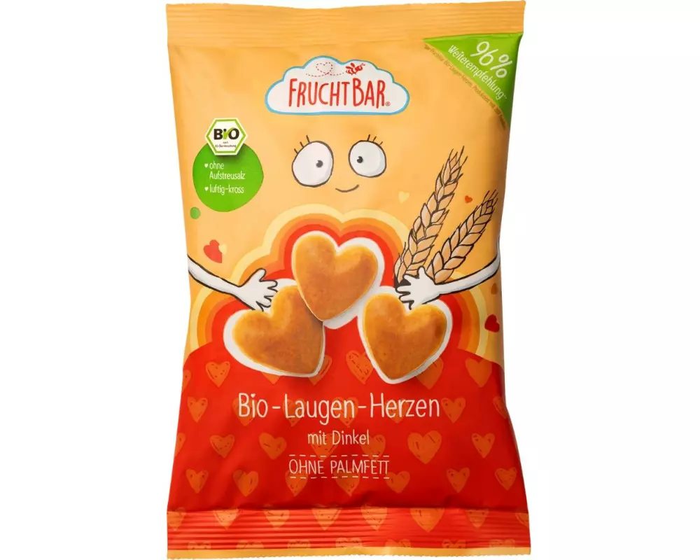 Fruchtbar Laugenherzen Bio Dinkel 90 g