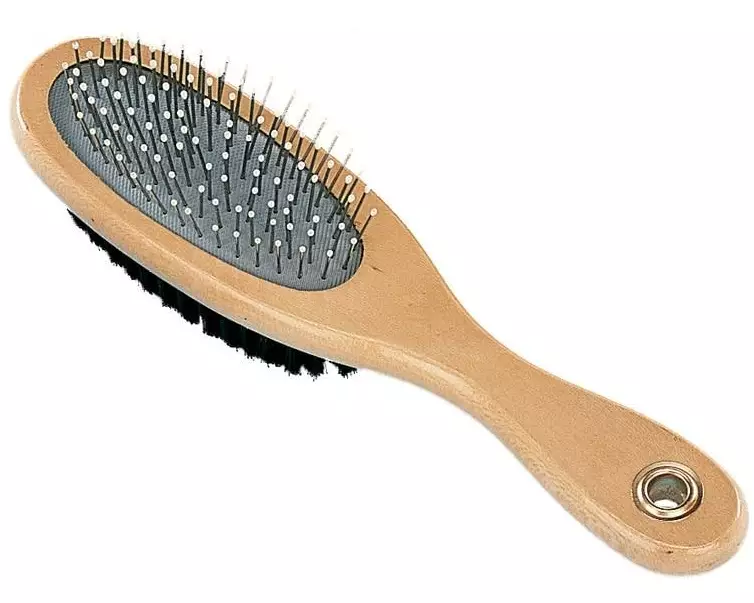 Nobby Nature Line Bürste Mittel, Holz, doppelt