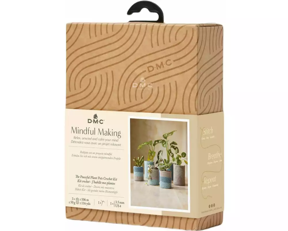 DMC Häkelset Mindful Making Blumenfreunde, Ø 7 x 11 cm