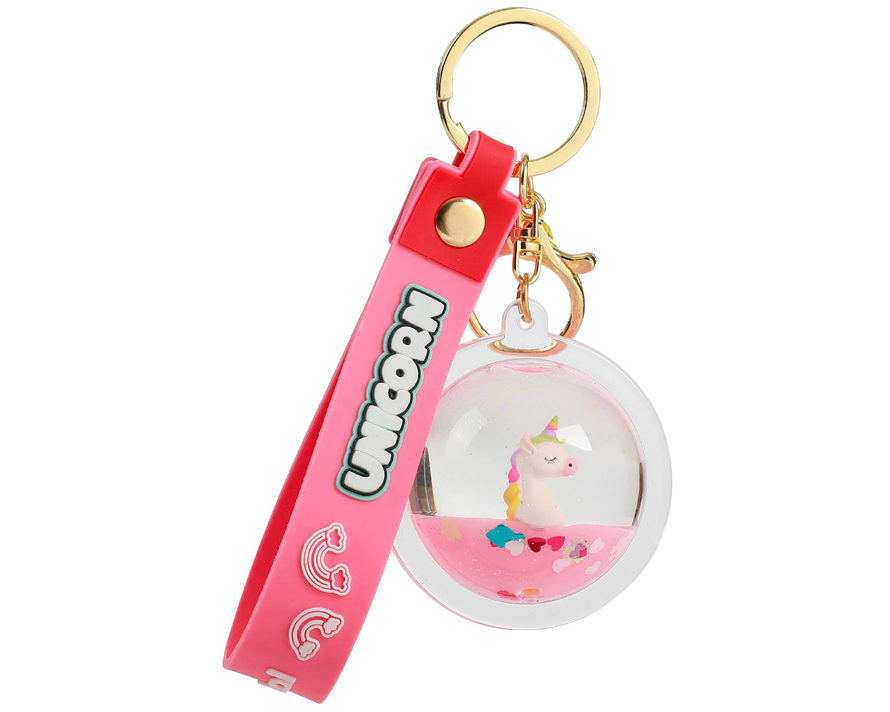 I-TOTAL Schlüsselanhänger Kugel XL2793C Unicorn pink