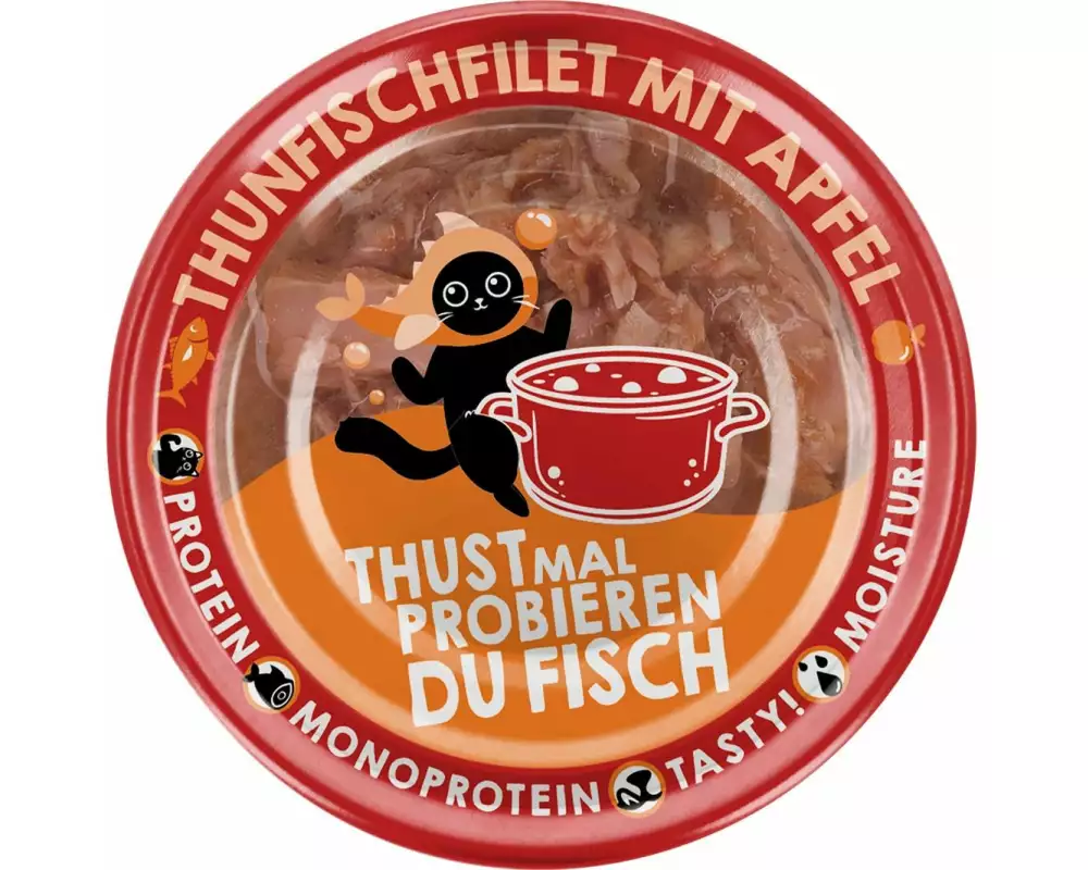 Lucky Lou Extra Food Thunfisch mit Apfel in Sud, 70 g