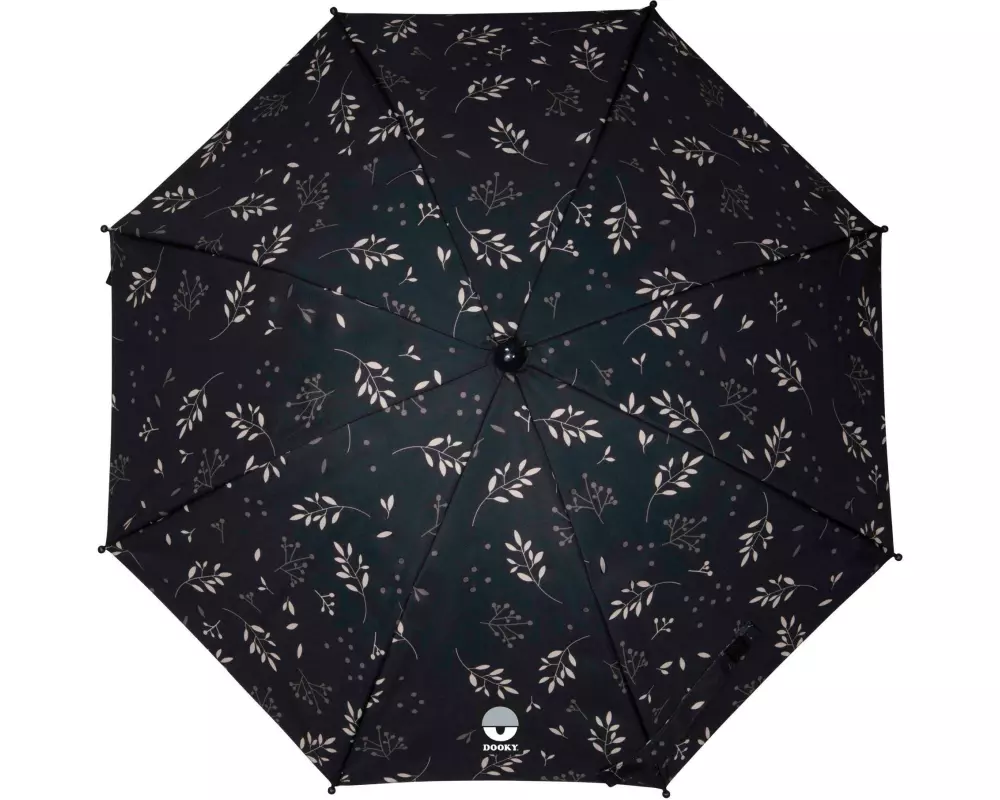 Dooky Sonnenschirm Schwarz, Romantic Leaves