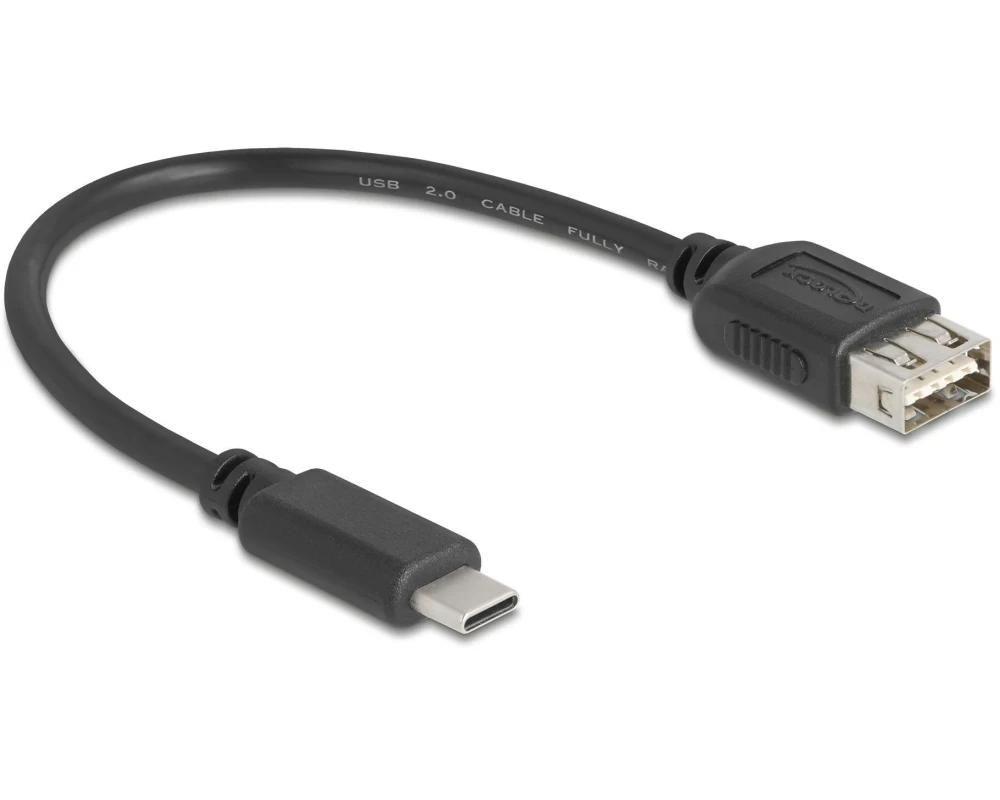 Delock USB 2.0-Kabel USB-C - USB-A 0.2 m
