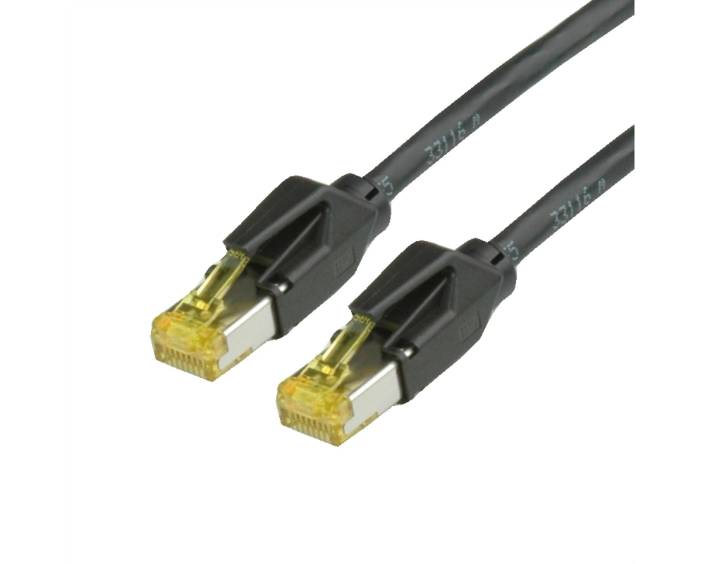 DRAKA Patchkabel Cat.6A (Class EA) S/FTP, UC900 TM31, LSOH, schwarz, 15 m