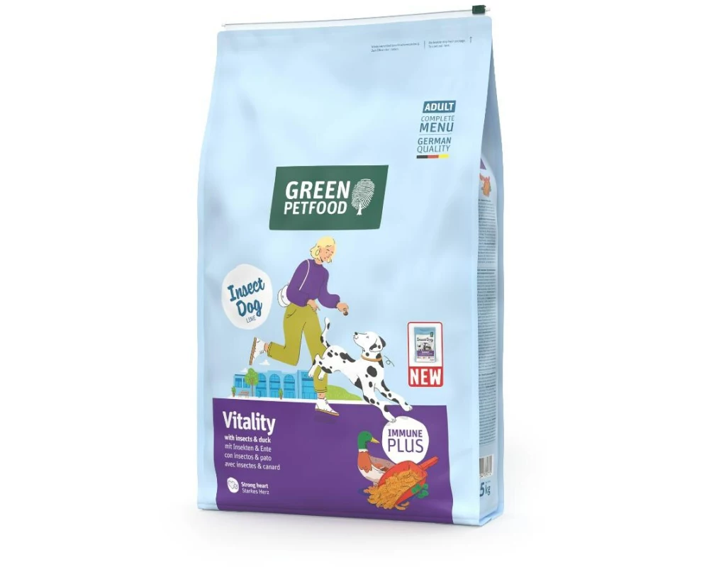Green Petfood Trockenfutter Vitality with Insects und Duck 7.5 kg