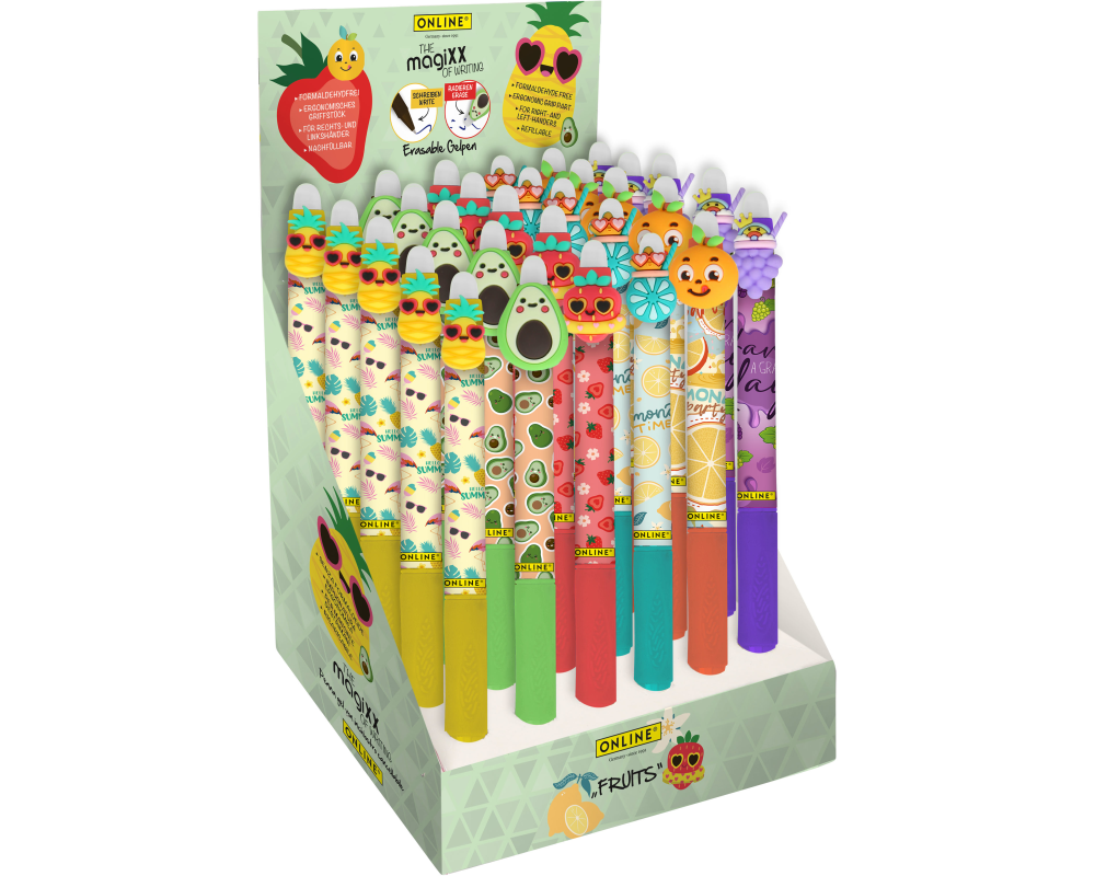 ONLINE Gelschreiber magiXX Fun Fruits 35469/30 Display, assortiert 30 Stück