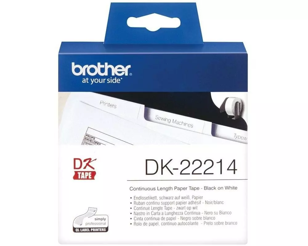 Brother Etikettenrolle DK-22214 Thermo Direct 12 mm x 30.48 m