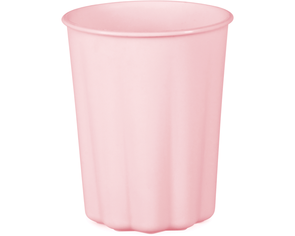 PARTYDECO Becher Rüsche 220ml KPL1-081 rosa 4 Stück