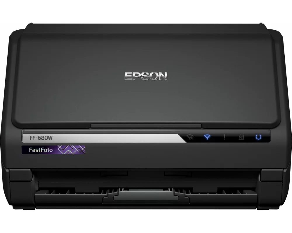 Epson FastFoto FF-680W Document scanner Contact Image SensorCIS Duplex A4 600x600dpi 45ppm mono/45ppm colour ADF USB 3.0 Wi-Fi