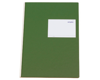 SIMPLEX Statistikbuch A4 19086 3 Kolonnen, grün 80 Blatt