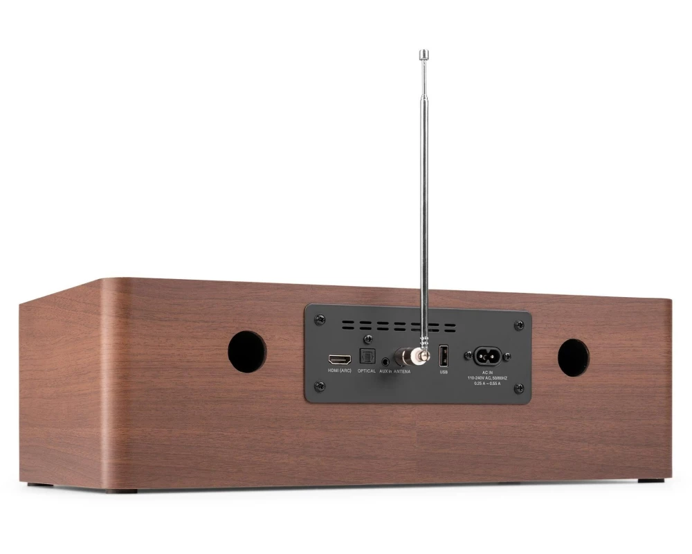 Audizio Lunata-DW CD, DAB+, BT, HDMI ARC, Holz Dunkelbraun