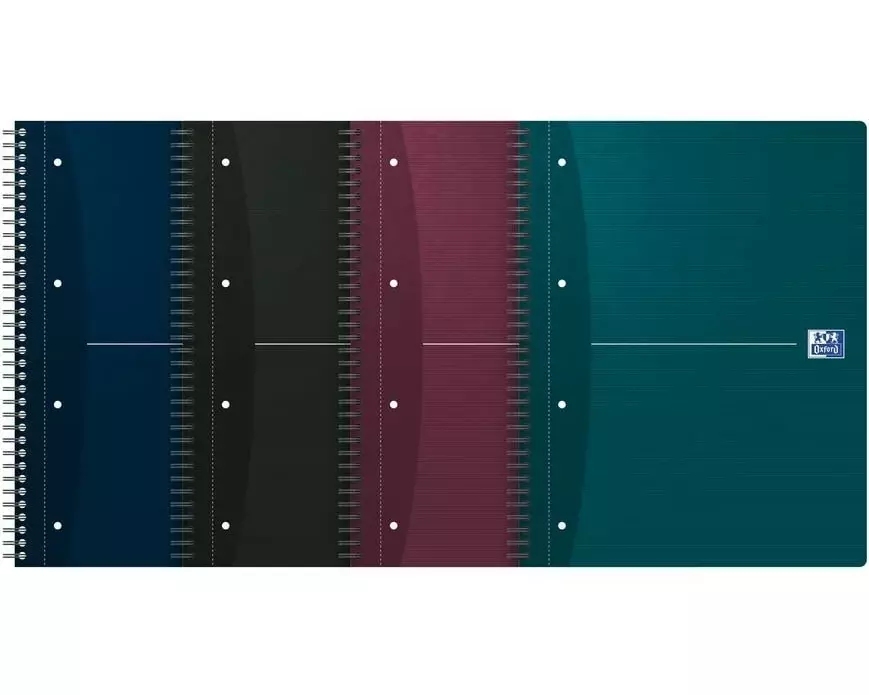 Oxford Notizbuch A4, liniert, Assortiert