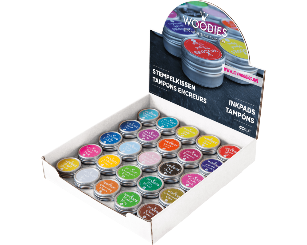 COLOP Woodies Display Stempelkissen 151354 25 Stück
