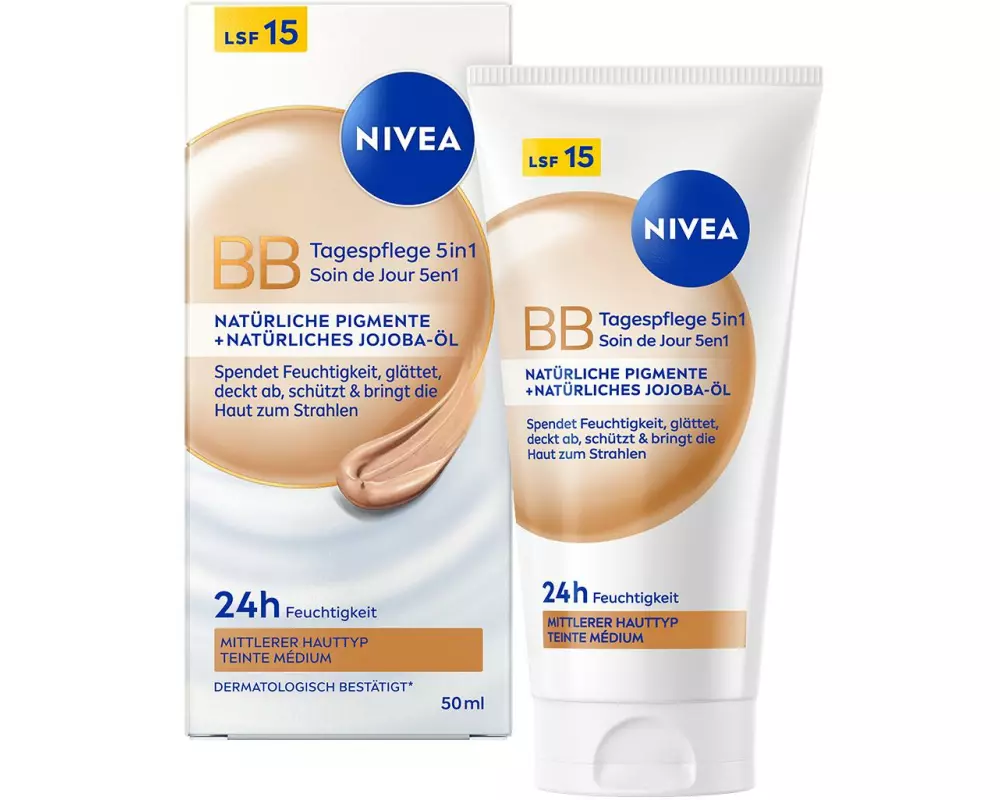 NIVEA BB Tagespflege 5in1 Mittel LSF 15 50 ml