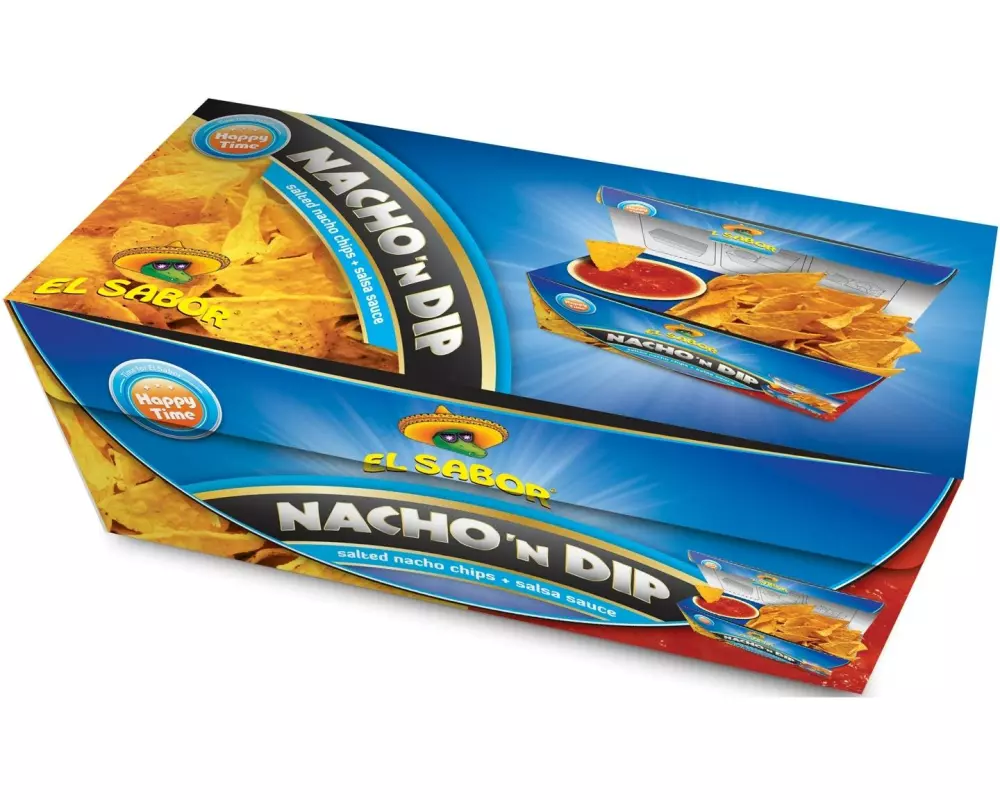 El Sabor Chips Nacho 'N Dip Salsa 175g