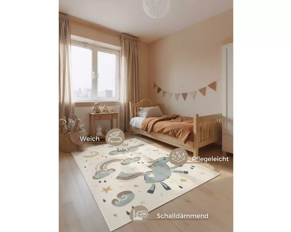 Hanse Home Dekoteppich Einhorn 160 x 235 cm