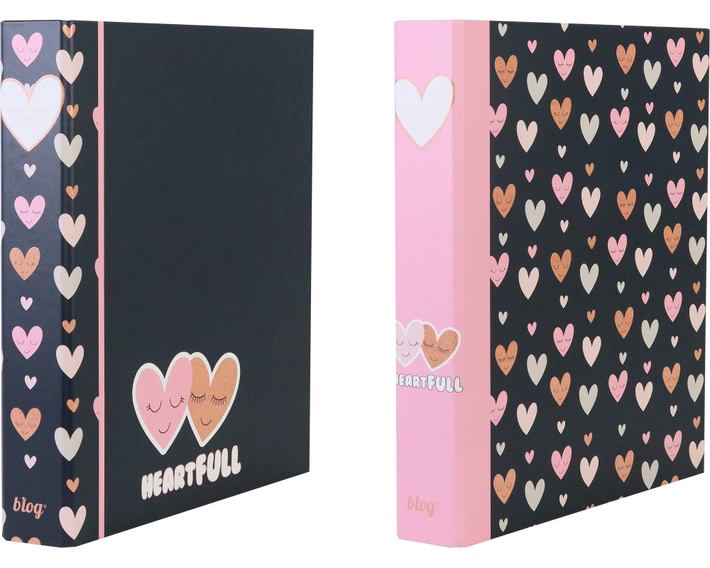 ANCOR Ringbuch A4 118209 B'LOG HEARTS, 4 Ringe