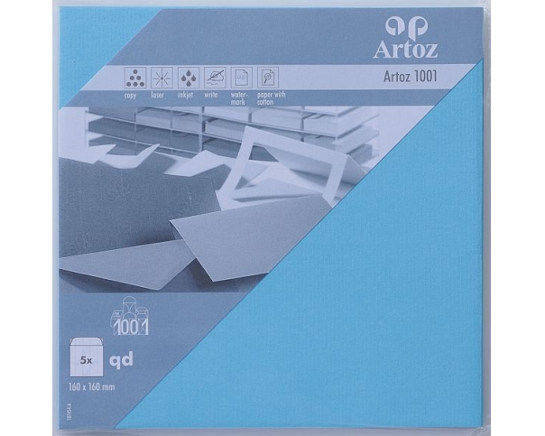 ARTOZ Couverts 1001 160x160mm 107454183 100g, azur 5 Stück