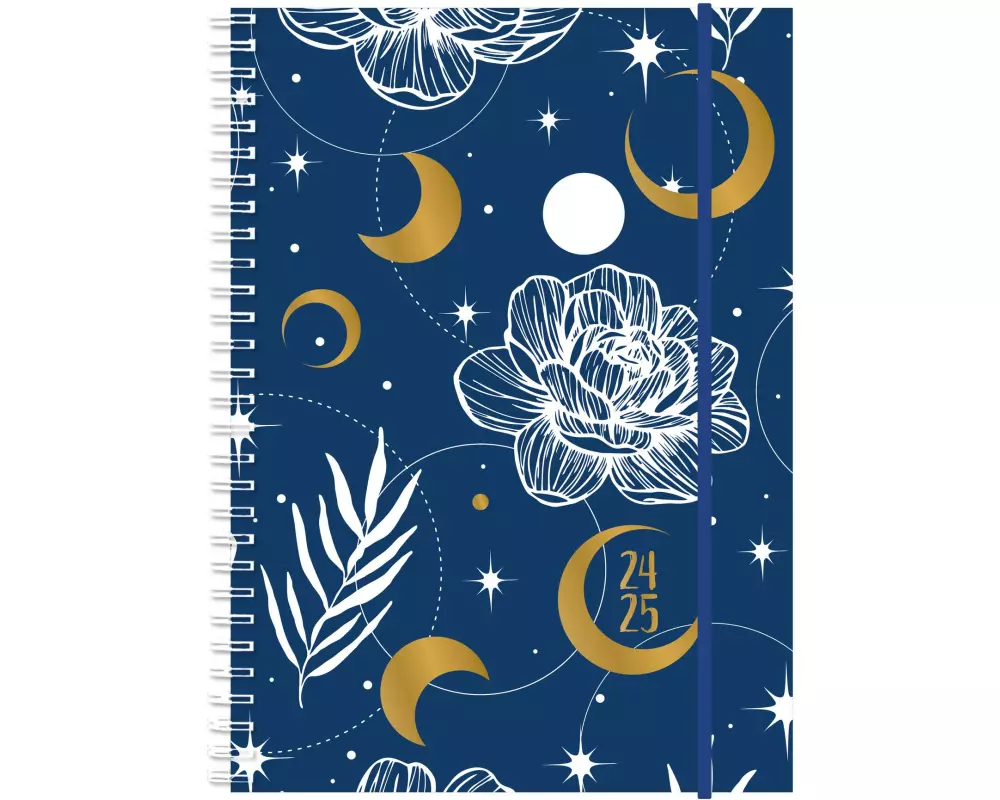 Simplex Schulagenda Emotions Touch A5, 2024-2025, Moon