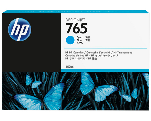 HP Tintenpatrone 765 cyan F9J52A DesignJet T7200 400ml