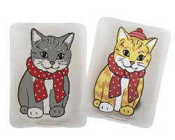 ROOST Taschenwärmer Katze 512578 gelb/rot 2 assortiert