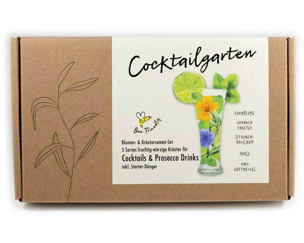 Naturkraftwerk Anzucht Cocktail-Garten, 5 Sorten Kräuter-Saatgut