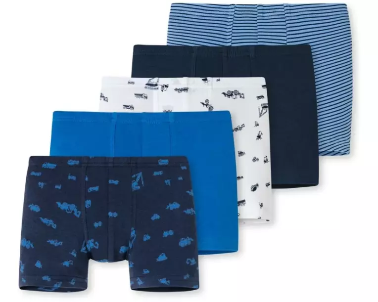 SCHIESSER Boxershorts Jungen 5er Set Gr. 128
