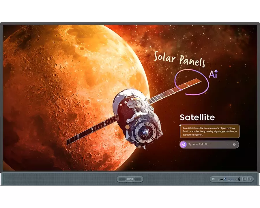 BenQ RP6505 Interaktives Whiteboard 165,1 cm (65") 3840 x 2160 Pixel Touchscreen Schwarz HDMI