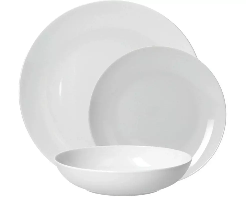Tognana Speise-Service Bianco 18-teilig, Weiss