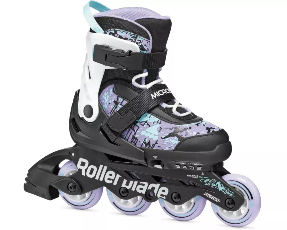 ROLLERBLADE Inline Skates Microblade SL Schwarz Lavendel Hellblau