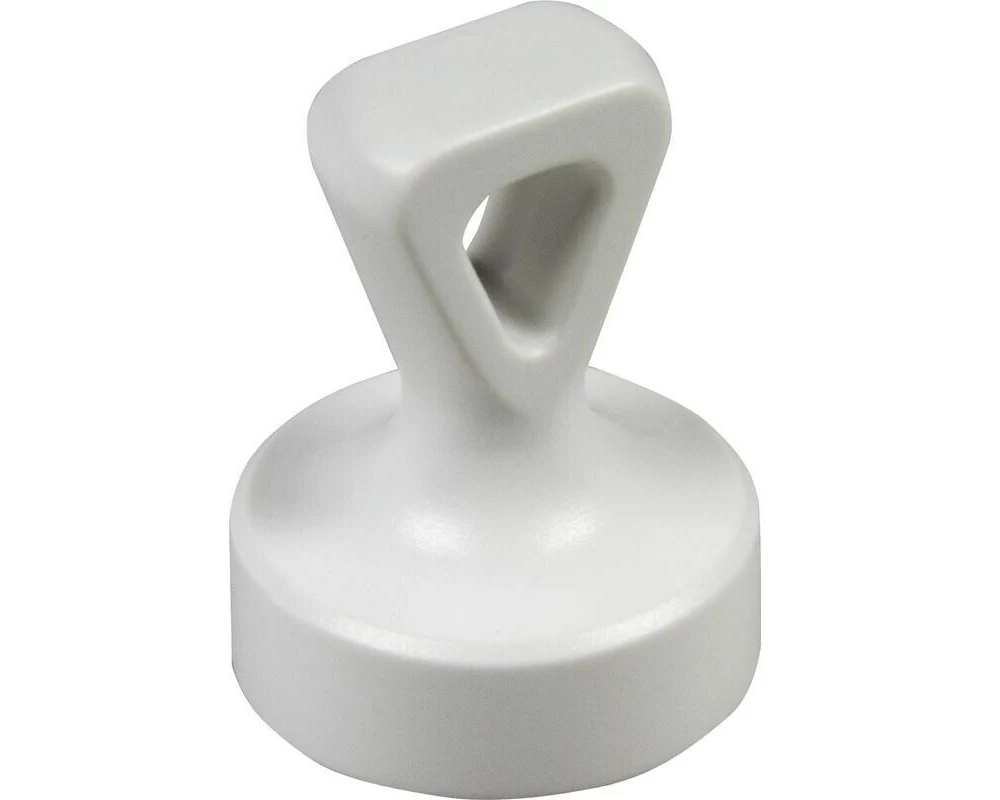 Berec Haftmagnet mit Öse, Ø 17 mm 2 Stück, Weiss