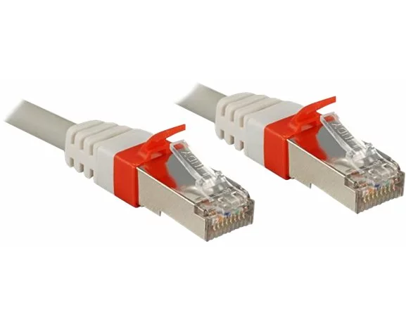 LINDY Patch Cable, Cat6A, S/FTP, RJ45-RJ45, 7,5m, grey, LSOH, including Testprotocol