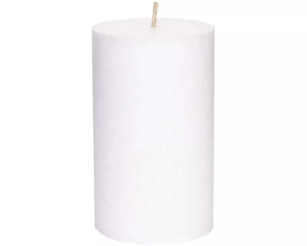 Herzog Kerzen AG Stumpenkerze Kristallo Alto 10 cm Weiss