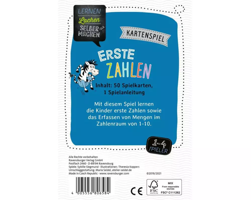 Ravensburger Erste Zahlen Kartenspiel