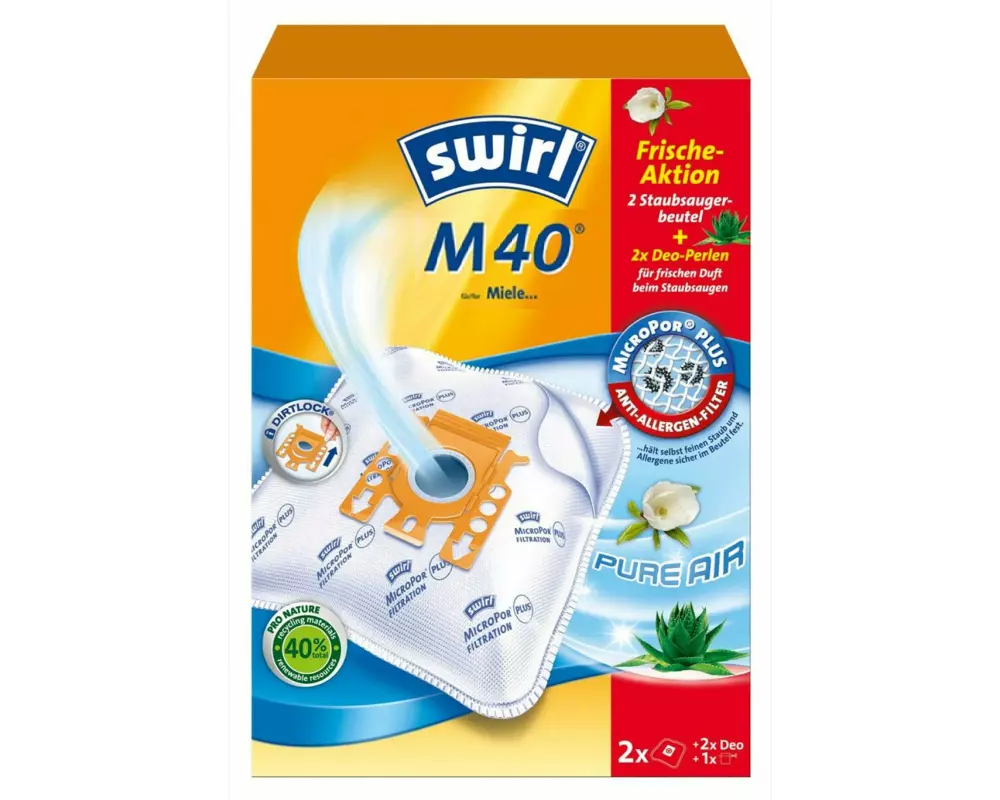 Swirl Staubfilterbeutel M50 MicroPor Plus Frische Action 4 Stück