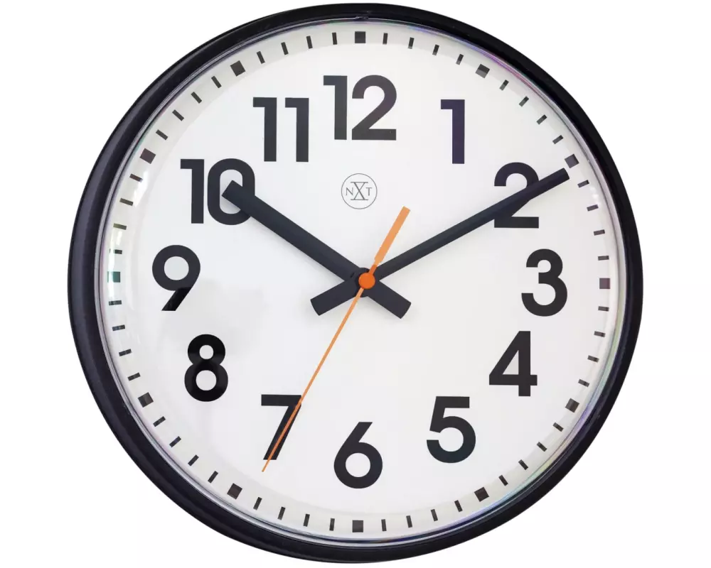 NeXtime Wanduhr Peter Schwarz/Weiss