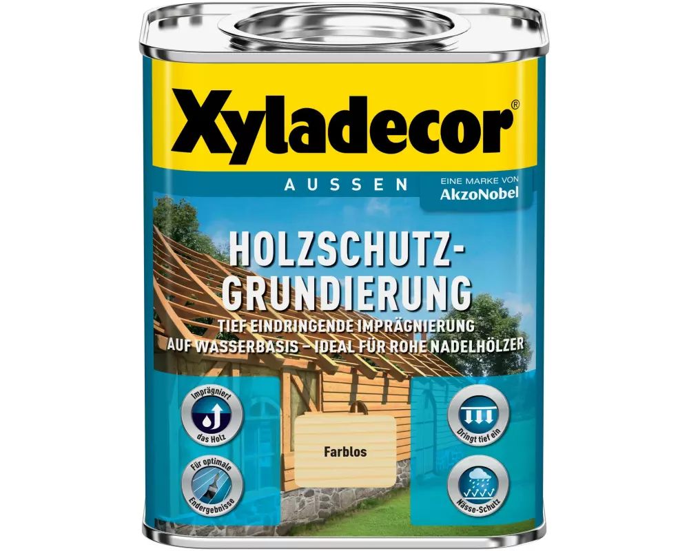 Xyladecor Holzschutz-Grundierung, Wasserbasiert, 2.5 L