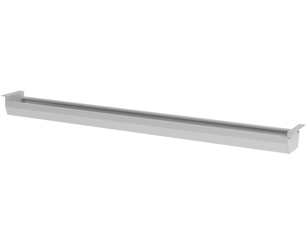 APOLLO Kabelwanne 146cm VKC18/S grau, für 160-200cm Tische