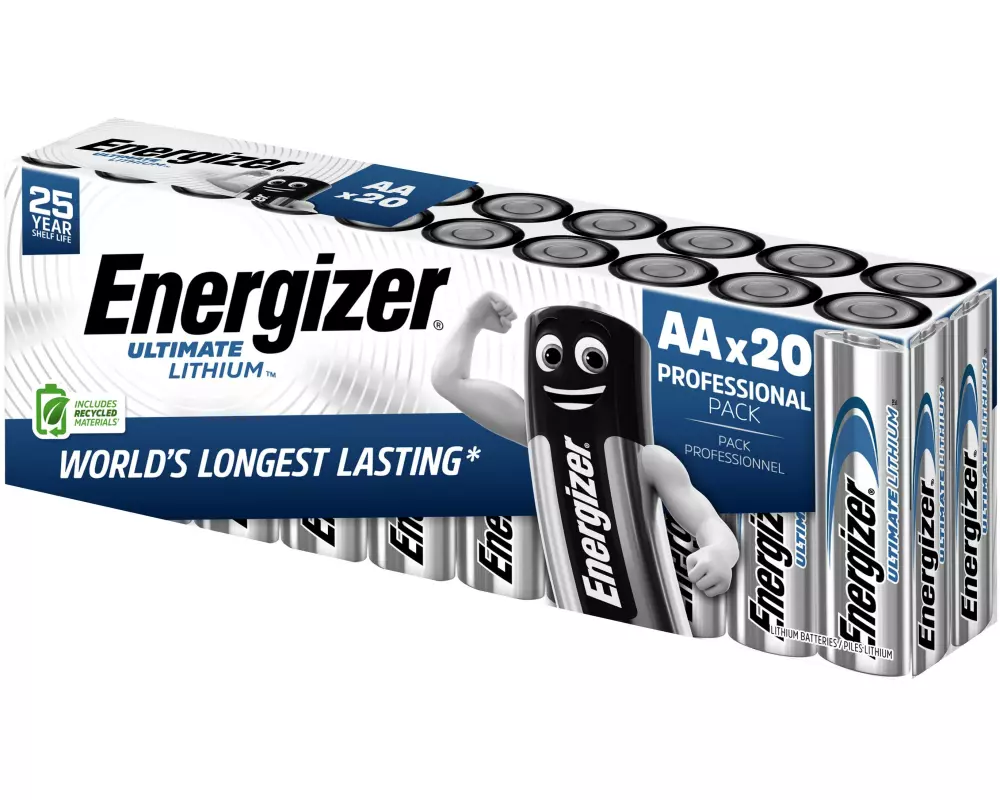 Energizer Batterie Ultimate Lithium AA , 20 Stück