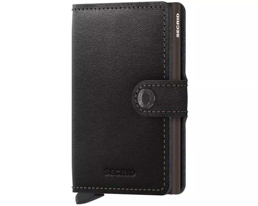 SECRID Portemonnaie Miniwallet Braun/Schwarz