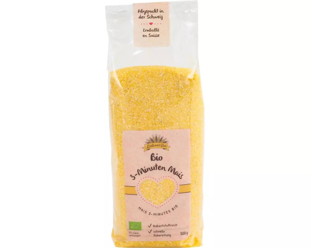 Leib und Gut Bio 3-Minuten Mais 500 g