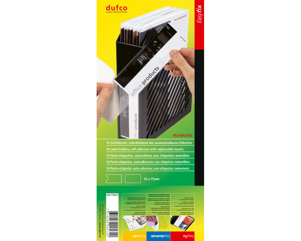 DUFCO Sichtfenster 50002.004 EasyFix 35x75mm 10 Stk.